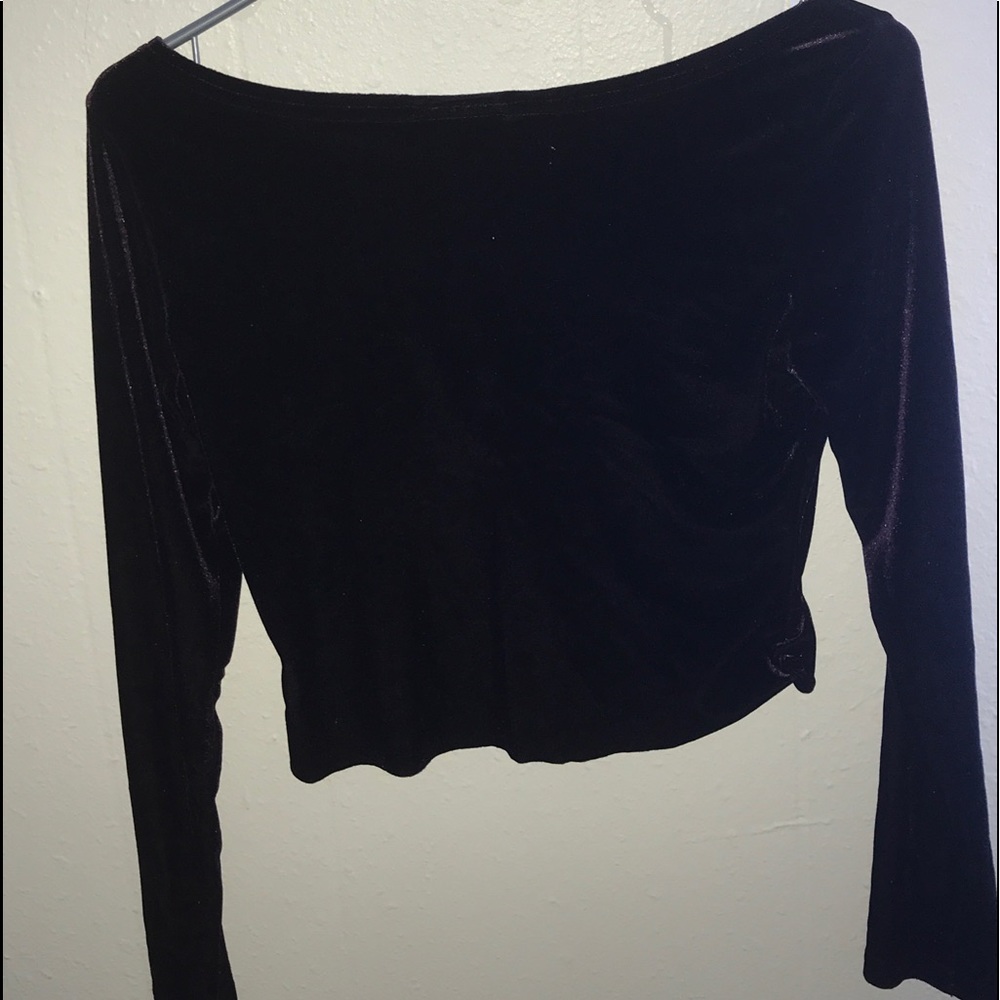 velvet crop top